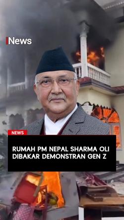 Rumah PM Nepal Sharma Oli Dibakar Demonstran Gen Z
