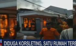 Kebakaran Rumah di Permukiman Padat Pasuruan, Diduga Korsleting Listrik
