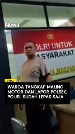 Warga Tangkap Maling Motor dan Lapor Polsek, Polisi: Sudah Lepas Saja