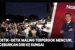 Panik! Maling Motor di Depok Nekat Lompat ke Kali, Berujung Diamuk Warga