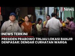 Curhatan Warga Bali ke Prabowo: Harta Benda Habis Terbawa Banjir Bandang <