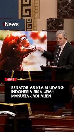 Senator AS Klaim Udang Indonesia Bisa Ubah Manusia jadi Alien