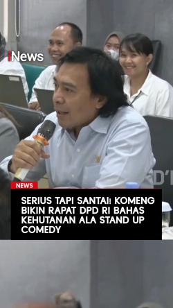 Serius tapi Santai! Komeng Bikin Rapat DPD RI Bahas Kehutanan Ala Stand Up Comedy