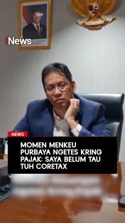 Momen Menkeu Purbaya Ngetes Kring Pajak Saya Belum Tau Tuh Coretax