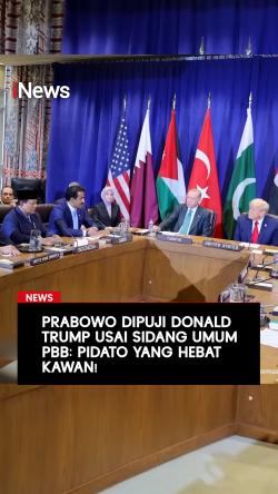 Prabowo Dipuji Donald Trump usai Sidang Umum PBB: Pidato yang Hebat Kawan!
