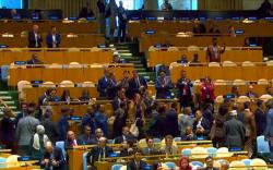 Momen Delegasi Sidang Umum PBB Walkout Sambil Teriak 