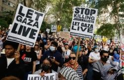 Ribuan Demonstran di New York Serukan Tangkap Netanyahu: Memalukan!