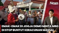 Keracunan Massal Picu Keprihatinan, Emak-Emak di Jogja Demo Bawa Peralatan Dapur Tolak MBG