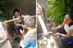 Yuni Shara Banjir Pujian Jajan Putu di Pinggir Jalan, Sambil Jongkok Ajak Ngobrol Pedagang