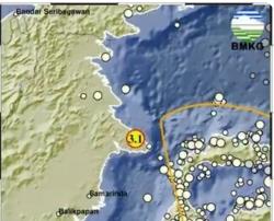 Pusat Gempa Hari Ini 2 Menit yang Lalu Guncang Berau Kaltim, Cek Magnitudonya<