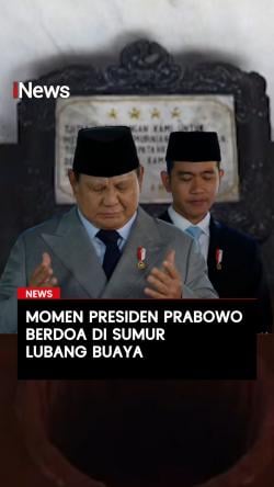 Momen Presiden Prabowo Berdoa di Sumur Lubang Buaya