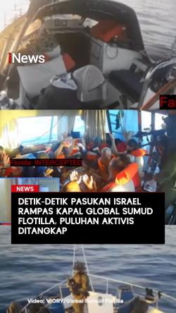 Detik-Detik Pasukan Israel Rampas Kapal Global Sumud Flotilla Puluhan Aktivis Ditangkap