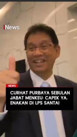 Curhat Purbaya Sebulan Jabat Menkeu Capek Ya, Enakan di LPS Santai