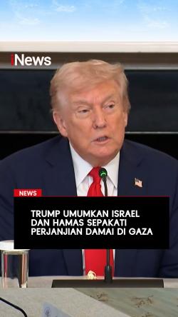 Trump Umumkan Israel dan Hamas Sepakati Perjanjian Damai di Gaza