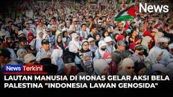 Lautan Manusia di Aksi Bela Palestina, Serukan Indonesia Lawan Genosida!