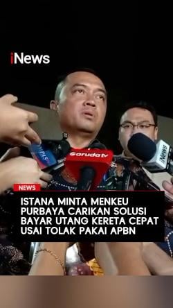 Istana Minta Menkeu Purbaya Carikan Solusi Bayar Utang Kereta Cepat Usai Tolak Pakai APBN