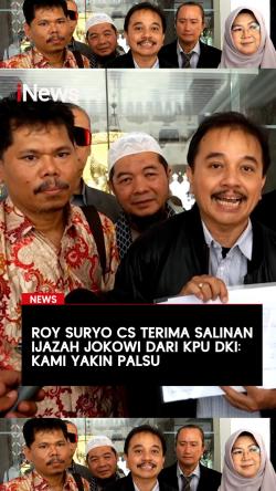Roy Suryo CS Terima Salinan Ijazah Jokowi dari KPU DKI: Kami Yakin Palsu
