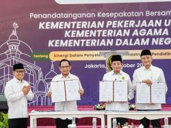 Menko PM, Menag, hingga Menteri PU Teken Kerja Sama Pembangunan Ponpes: Ini Sesuai Arahan Presiden Prabowo