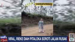 Anggota DPR Rieke Teriak Minta Gubernur Jabar Perbaiki Jalan Rusak di Cikidang<