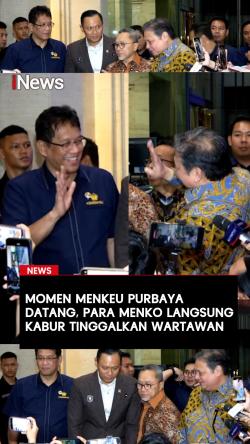 Momen Menkeu Purbaya Datang, Para Menko Langsung Kabur Tinggalkan Wartawan