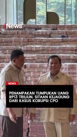 Penampakan Tumpukan Uang Rp13 Triliun Sitaan Kejagung dari Kasus Korupsi CPO