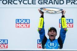 Tangis Raul Fernandez usai Raih Kemenangan Perdana MotoGP Australia 2025