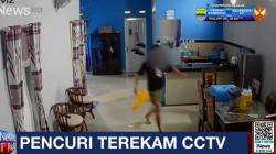 Pria di Pangkep Bobol Rumah Warga Lewat Jendela Terekam CCTV <