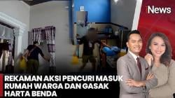 Terekam CCTV, Pencuri Bobol Rumah di Pangkep dan Kabur Naik Mobil Rental Dikemudikan Istri