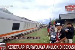 Kesaksian Warga saat KA Purwojaya Anjlok di Bekasi, Dengar Suara Gemuruh Keras