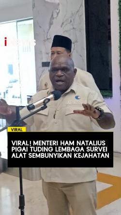Viral Menteri HAM Natalius Pigai Tuding Lembaga Survei Alat Sembunyikan Kejahtan
