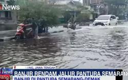 Banjir di Pantura Semarang Belum Surut, Ketinggian Air Capai Setengah Meter
