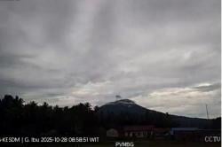 Gunung Ibu Meletus di Halmahera Barat Malut, Kolom Abu Capai 300 Meter
