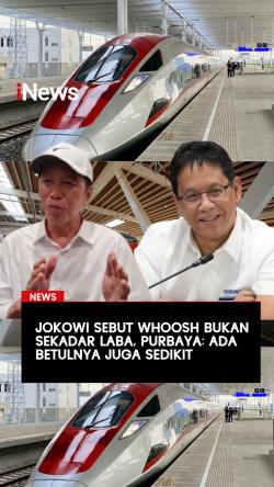 Jokowi Sebut Whoosh Bukan Sekadar Laba Purbaya: Ada Betulnya Juga Sedikit