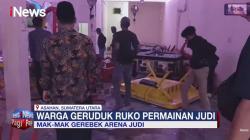 Warga Gerebek Tempat Judi Terselubung di Asahan, Mesin Dirusak dan Pemain Panik<
