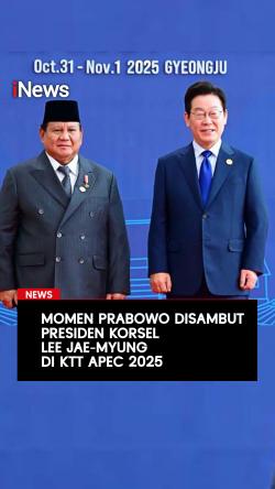 Momen Prabowo Disambut Presiden Korea Selatan Lee Jae-Myung di KTT APEC 2025