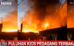 Puluhan Kios Pedagang Pasar Cikarang Ludes Terbakar, Kerugian Miliaran Rupiah