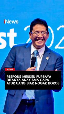 Respons Menkeu Purbaya Ditanya Anak SMA Cara Atur Uang Biar Nggak Boros