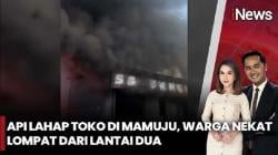 Suasana Kepanikan saat Kebakaran Ruko Elektronik di Mamuju, 1 Orang Luka Lompat dari Lantai 2