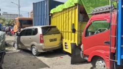 Kecelakaan di Sidrap, Truk Kontainer Mundur di Jalur Menanjak Tabrak 3 Kendaraan