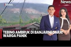 Detik-Detik Longsor Banjarnegara Terekam Video, Warga Panik Menyelamatkan Diri