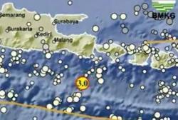 Gempa Terkini M 3,0 Guncang Jembrana Bali, Pusat Getaran di Laut<