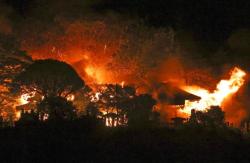 Kebakaran Dahsyat di Jepang Ludeskan 170 Rumah, Api Menyebar ke Hutan