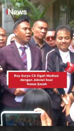 Roy Suryo CS Ogah Mediasi dengan Jokowi