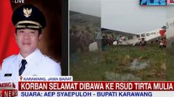 Pesawat Jatuh di Karawang, Perjalanan dari Tangerang Menuju Cirebon<