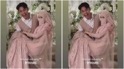 Geger Fiki Naki Gendong Tinandrose di Resepsi Pernikahan, Ini Fotonya!
