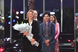 Ratu Belanda Maxima Tiba di RI, Disambut Kepala Eksekutif OJK