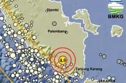 Gempa Hari Ini Magnitudo 4,0 Guncang Way Kanan Lampung<