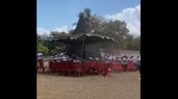 Suasana Kepanikan saat Tenda Upacara Hari Guru di Flores Timor Roboh Diterjang Angin Kencang<