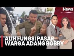 Iring-iringan Mobil Gubernur Bobby Nasution Diadang, Pasar Desa Terancam Dialihfungsikan