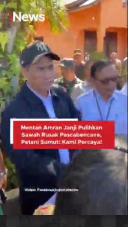 Mentan Amran Janji Pulihkan Sawah Rusak Pascabencana, Petani Sumut Kami Percaya!